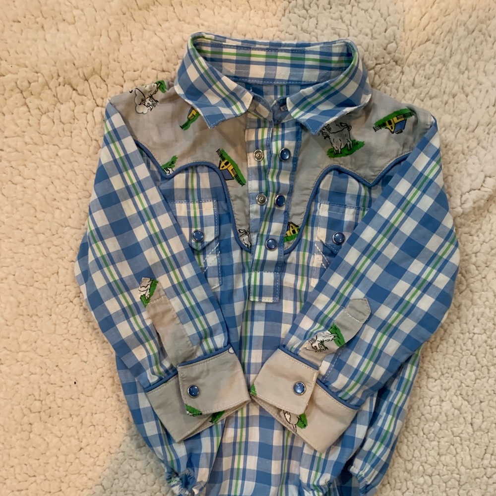Wrangler Baby Button Down Cowboy Shirt.